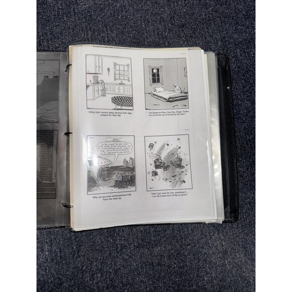 The Far Side Cartoons Binder Full Of Transparencies One Of A Kind Homemade - Picture 4 of 6